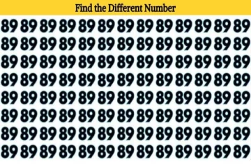 Optical illusion: படத்தில் இருக்கும் வித்தியாசமான இலக்கம் எங்கே உள்ளது?