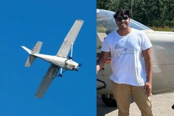 நடுவானில் மோதிக்கொண்ட இரண்டு பயிற்சி விமானங்கள்: கேரள இளைஞர் உட்பட இருவர் பலி