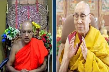 சீனாவின் எதிராளியான “தலாய் லாமா”வுக்கு, இலங்கை பௌத்த மதகுருவின் ஆசிர்வாதம்