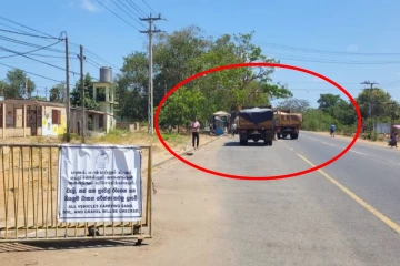 கிளிநொச்சியில் பொலிஸாருக்கு லஞ்சம் வழங்கி மணல் கொள்ளை!
