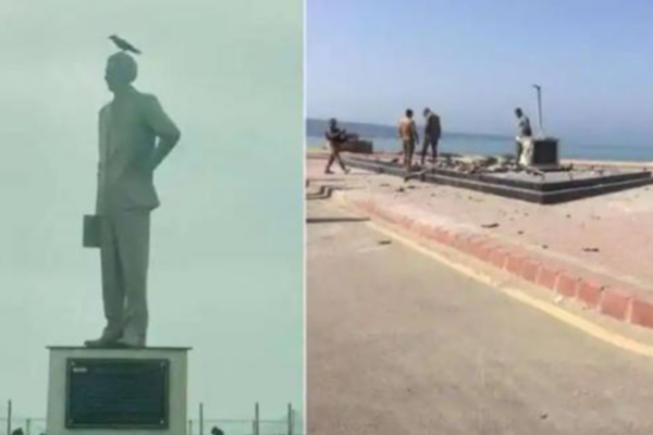 பாகிஸ்தானில் ஜின்னா சிலை தகர்ப்பு: தீவிரவாதிகள் அட்டூழியம் | Jinnah Statue Blast Pakistan