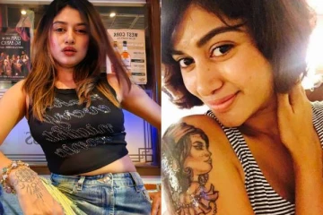 முட்டியில் புது டாட்டூ.. மோசமான போஸில் ரசிகர்களுக்கு ஷாக் கொடுத்த நடிகை ஓவியா..