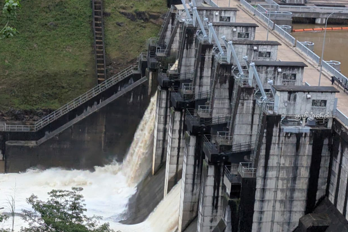 மேல் கொத்மலை நீர்த்தேக்கத்தின் வான் கதவுகள் திறப்பு | Spill Gates Of The Upper Kotmale Reservoir Open