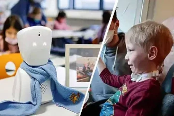 சிறுவனுக்கு பதிலாக பாடசாலைக்கு சென்று பாடம் படிக்கும் ரோபோ