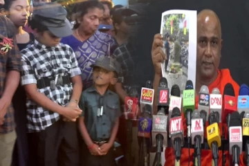 விடுதலைப் போராளிகளைப் போல் ஆடையணிந்த சிறுவர்கள்! இனவாதத்தை கக்கும் பௌத்த தேரர் (படங்கள்)