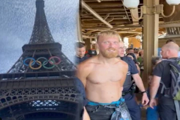 பாரிஸில் பரபரப்பு... ஈபிள் கோபுரத்தை அளவெடுத்துக் கொண்டிருந்தவருக்கு நேர்ந்த கதி!