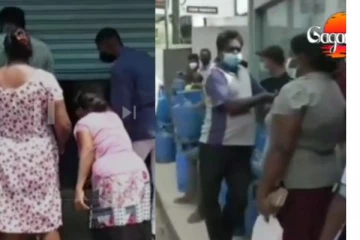 රට වටා තියෙන ගෑස් පෝලිම් වල ජනතාව කියන කතා..(VIDEO)