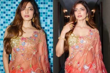 கோல்டன் ஆடையணிந்து கிளாமர் லுக்கில் மிரட்டும் நடிகை மாளவிகா மோகனன்..