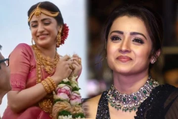 கல்யாண கலை வந்துடுச்சு.. மண கோலத்தில் நடிகை த்ரிஷா - வைரலாகும் புகைப்படம்!