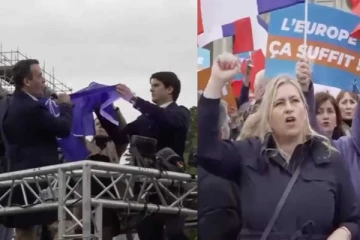 Frexit வேண்டும்: பிரான்ஸ் எதிர்க்கட்சிகள் ஆர்ப்பாட்டம்