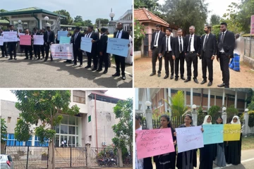 சரத் வீரசேகரவிற்கு எதிராக ஆர்பாட்டத்தில் குதித்த சட்டத்தரணிகள் (Video)