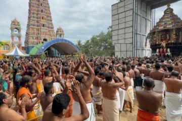 கிழக்கிலங்கையின் புகழ்பூத்த மட்டக்களப்பு ஸ்ரீமாமாங்கேஸ்வரர் தேர்; கடலென குவிந்த பக்தர்கள்