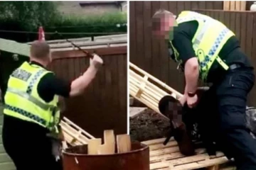 பிரித்தானியாவில் கறுப்பினத்தவரை கண்மூடித்தனமாக தாக்கும் பொலிஸ்! எதற்காக தெரியுமா? கமெராவில் பதிவான காட்சி