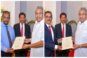 இலங்கை மத்தியவங்கி ஆளுநர் மற்றும் நிதியமைச்சின் செயலாளரை நியமித்தார் கோட்டாபய