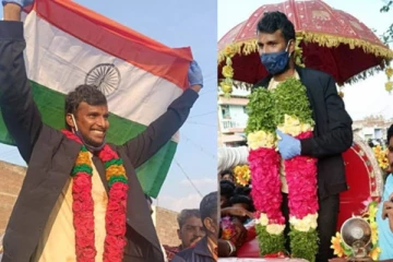 மேள தாளங்கள் முழங்க.. சாரட் வண்டியில் வந்த நடராஜன்: சொந்த ஊரில் உற்சாக வரவேற்பு