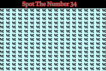Optical illusion: தலைகீழாக இருக்கும் '34' களில் நேரான '34' எங்கே உள்ளது?