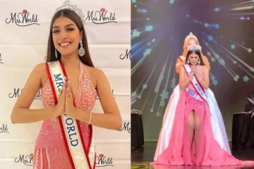 இனி 'திருமதி உலக அழகி' - பட்டம் வென்று அசத்திய இந்தியாவின் சர்கம் கௌஷல்