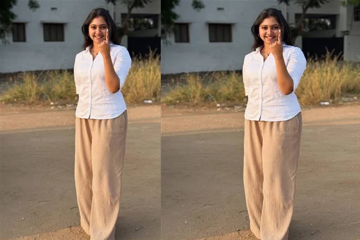 அட இவருமா? வாக்களிக்க ஒரே ஸ்டைலில் வந்த பிரபலங்கள்! வைரலாகும் புகைப்படங்கள் | Actresses Same Color Outfits Voting Photos Vira