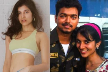 நடிகர் விஜய்யின் ரீல் தங்கை சஞ்சனாவா இது!! கிளாமர் லுக்கில் இப்படி இருக்காங்க..