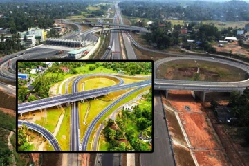 மீரிகம - கடவத்தை அதிவேக நெடுஞ்சாலையில் கொங்கிரீற் தூண் சரிவு