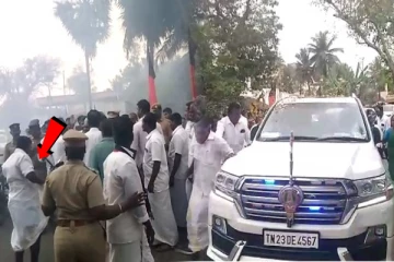 வேட்டியே அவிழ்ந்தாலும் பரவாயில்லை; அமைச்சர் உதயநிதி ஸ்டாலின் வந்தே ஆகணும் - திமுகவினர் சாலை மறியல்