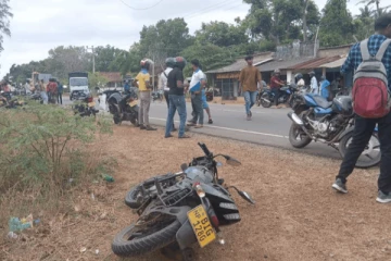 கிளிநொச்சி கோர விபத்தில் பெண் படுகாயம்