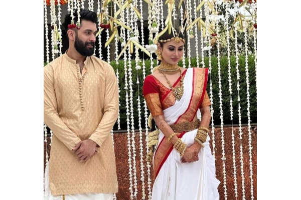 கோலாகலமாக நடந்து முடிந்த நாகினி சீரியல் புகழ் மௌனி ராயின் திருமணம்- இதோ அழகிய ஜோடியின் புகைப்படம் | Mouni Roy Marriage Celebration Photos