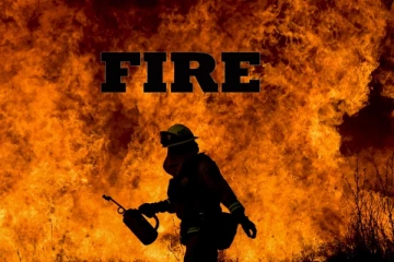 කර්මාන්තශාලාවක ගින්නක්.