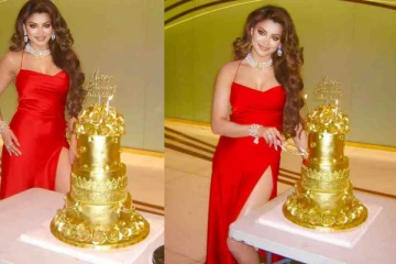 24 கேரட் தங்க கேக் - லெஜெண்ட் பட நடிகையின் அலப்பறை..கேக் விலை தெரியுமா..?