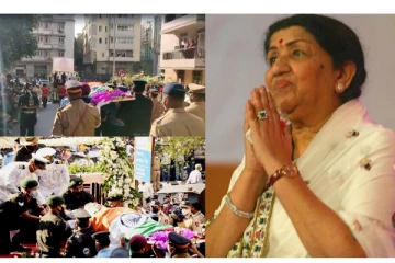 லதா மங்கேஷ்கரின் இறுதி நிமிடங்கள்! அஞ்சலிக்காக கொண்டு வரப்படும் நெஞ்சை உருக்கும் காட்சிகள்