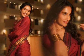 மாஸ்க் பட நடிகை ருஹானி ஷர்மா சேலையில் போட்டோஷூட்.. ரசிகர்களை கவரும் புகைப்படங்கள்