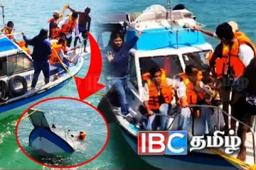 யாழ்.கடற்பரப்பில் மூழ்கிய சுற்றுலா படகு: நூலிழையில் தப்பிய பயணிகள்