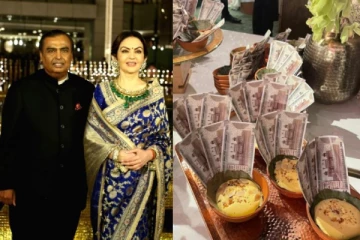 அம்பானி மனைவி வைத்த பார்ட்டி - டிஸ்யூ பேப்பருக்கு பதில் ரூ.500 நோட்டா?