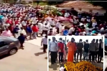 குதிரையின் இறுதிச்சடங்கில் கூடிய ஆயிரக்கணக்கான மக்கள்! கொரோனா ஊரடங்கில் அதிர்ச்சி... வைரல் வீடியோ