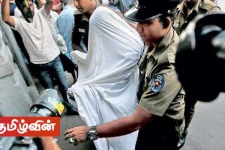 கூரிய ஆயுதத்துடன் கருணாவை சந்திக்க சென்ற நபர் பொலிஸாரினால் கைது