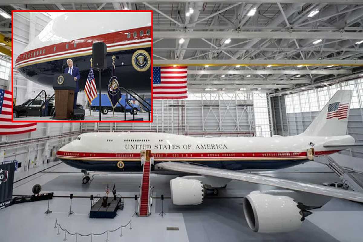 ஈரான் தாக்குதல் அச்சம் : விமானத்தை மாற்றிய ட்ரம்ப் | Trump Changes Plane Due To Iran Attack Fears