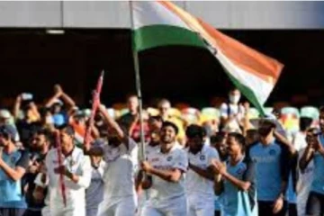 இந்தியா அணி வரலாற்று வெற்றி: ரசிகர்களால் மைதானத்தில் ஒலித்த "வந்தே மாதரம்" பாடல்