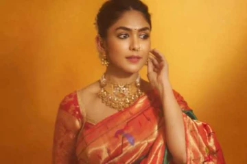 டிரெடிஷ்னல் லுக்கில் மயக்கும் நடிகை மிருணாள் தாகூர்..புகைப்படங்கள்..