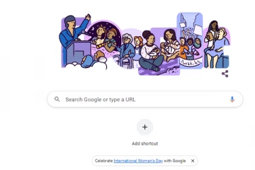 சர்வதேச மகளீர் தினம் - கூகுள் நிறுவனம் வெளியிட்டுள்ள சிறப்பு டூடுல்!