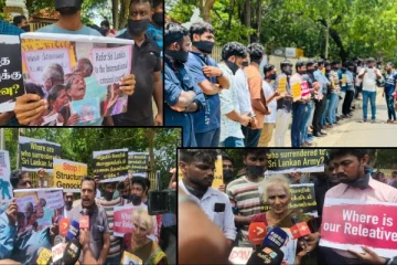 வலிந்து காணாமல் ஆக்கப்பட்ட உறவுகளுக்கு நீதி கோரி யாழ் பல்கலைக்கழக சமூகம் கவனயீர்ப்பு போராட்டம்