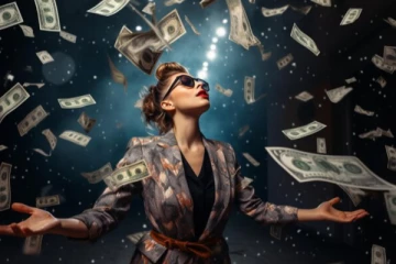 விருந்தில் பணத்தை விசிறிய பெண்ணுக்கு சிறை