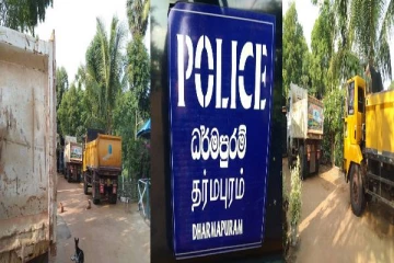 அனுமதிப் பத்திரத்திற்கு முரணாக மணல் கடத்தல் : மூவர் கைது(படங்கள்)