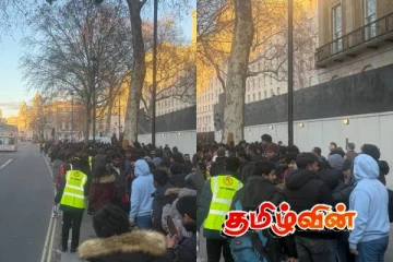 தையிட்டி விகாரைக்கு எதிர்ப்பு தெரிவித்து பிரித்தானியாவில் மாபெரும் கண்டனப் போராட்டம்