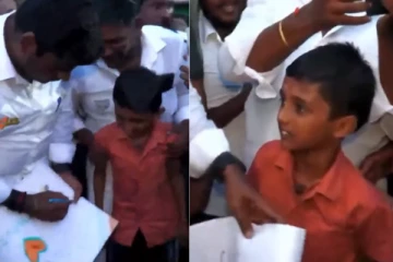 கூட்டத்தின் நடுவே Love you தலைவா சார்ட்டுடன் வந்த சிறுவன்... நெகிழ்ச்சியடைந்த அண்ணாமலை