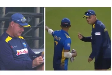 இலங்கையின் தோல்வியால் கடும் கோபத்தை வெளிப்படுத்திய பயிற்சியாளர்! வைரலாகும் புகைப்படம்