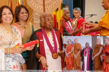 වයස අවුරුදු 97දී ශ්‍රාස්ත්‍රපති උපාදිය ලබාගත් අත්තම්මා...(PHOTOS)