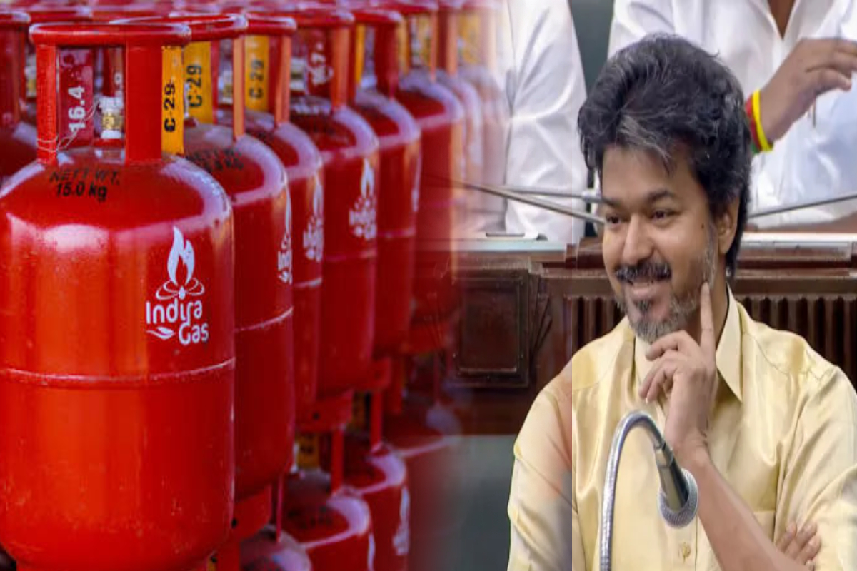 ஆண்டுக்கு 3 இலவச கேஸ் சிலிண்டர்கள்; தவெக அரசின் அறிவிப்பால் மகிழ்ச்சி | 3 Free Lpg Gas Per Year Cm Vijay Announces ஆண்டுக்கு 3 இலவச கேஸ் சிலிண்டர்கள்; தவெக அரசின் அறிவிப்பால் மகிழ்ச்சி | 3 Free Lpg Gas Per Year Cm Vijay Announces