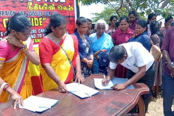 யாழில் நீதியின் ஓலம் கையெழுத்து போராட்டம் | Jaffna Neethiyin Olam Signature Campaign