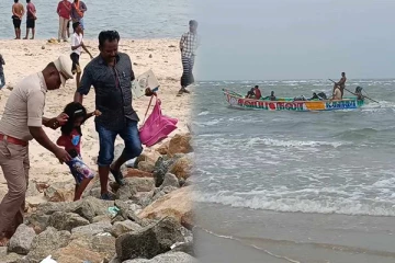 தனுஷ்கோடிக்கு அகதியாக தஞ்சம் புகுந்த மன்னாரை சேர்ந்த ஏழு பேர் (Photos)