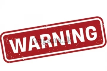 වහාම තව පැය 24කින්?. ඔයත් මෙන්න මේ ප්‍රදේශවල ද ඉන්නෙ කියලා දැන්ම බලන්න.